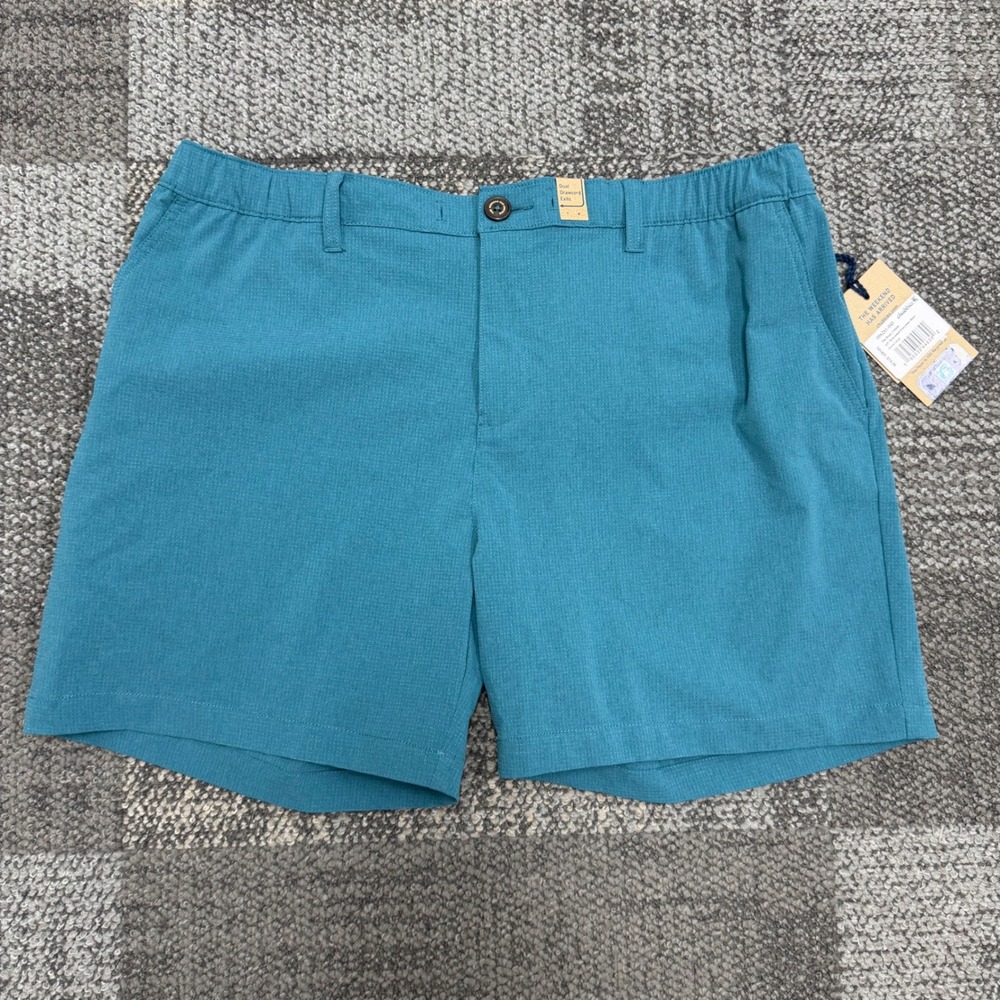 Chubbies Everywear Shorts Mens XL Blue Solid 6 Inch Inseam Breezetech Hybrid